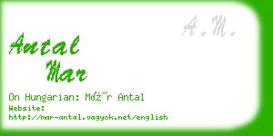 antal mar business card